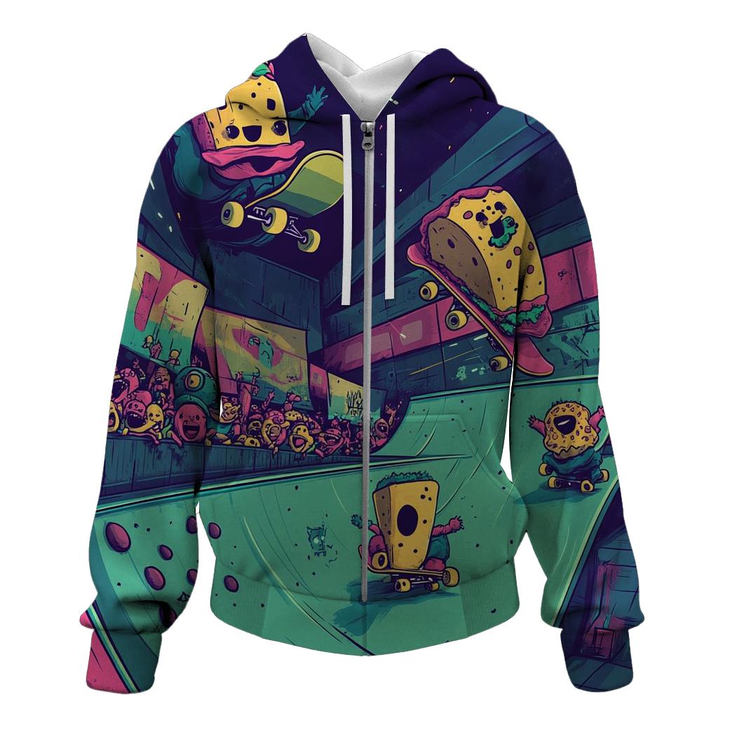 Skatepark Snack Squad designer hoodies