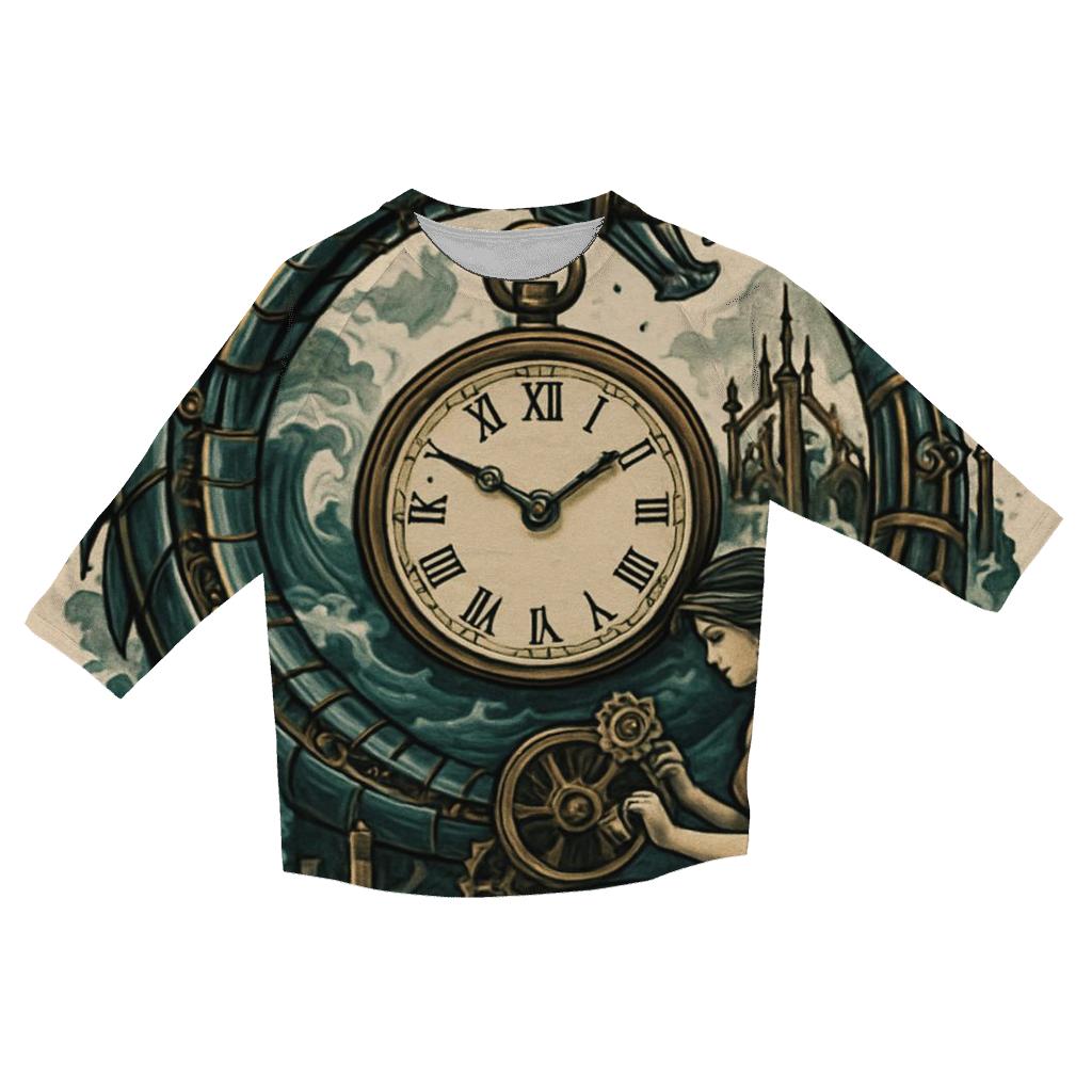 Clockwork Ouroboros Siren trendy 3/4 sleeve tops