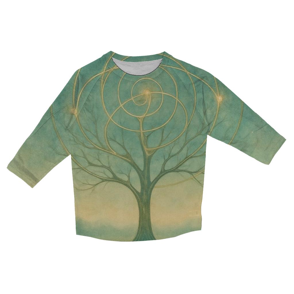 Luminous Tree Of Life personalized 3/4 sleeve tees