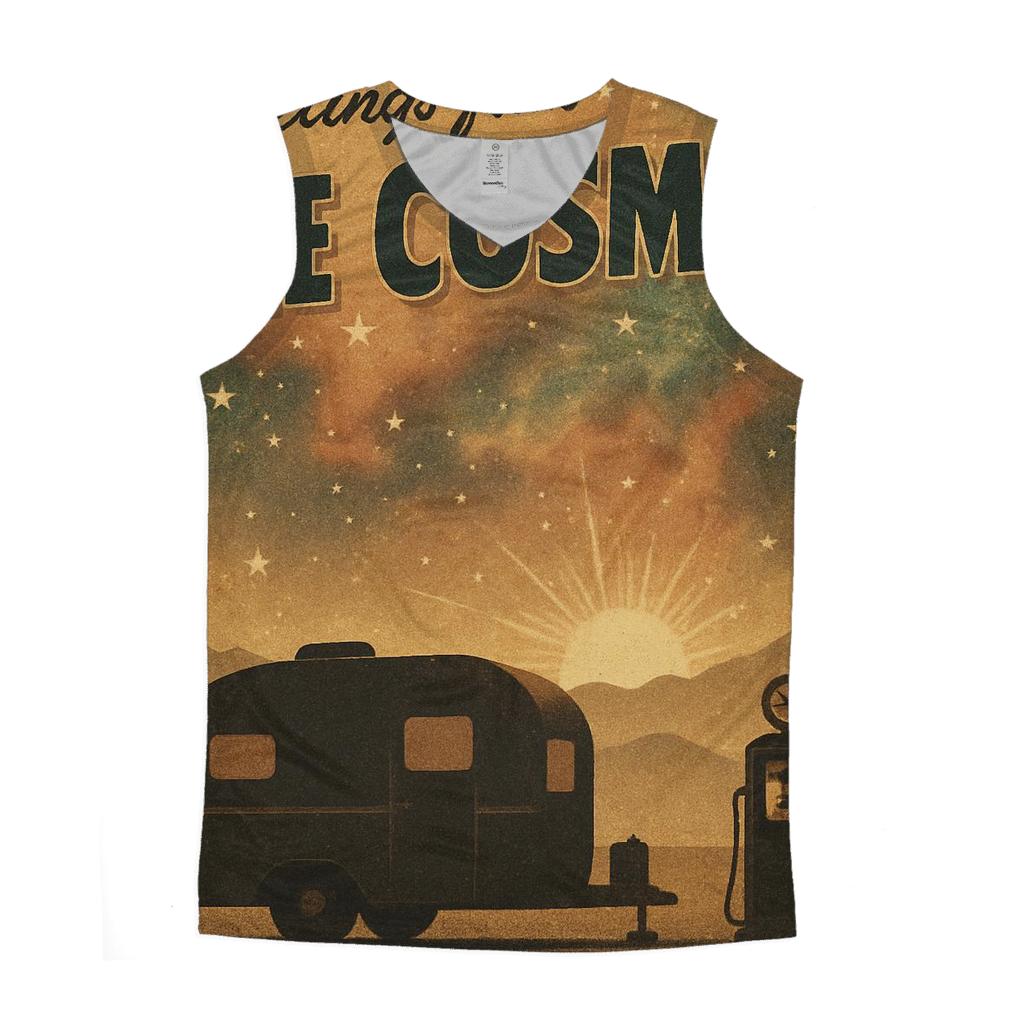 Stellar Roadtrip Postcard trendy fitted tank tops