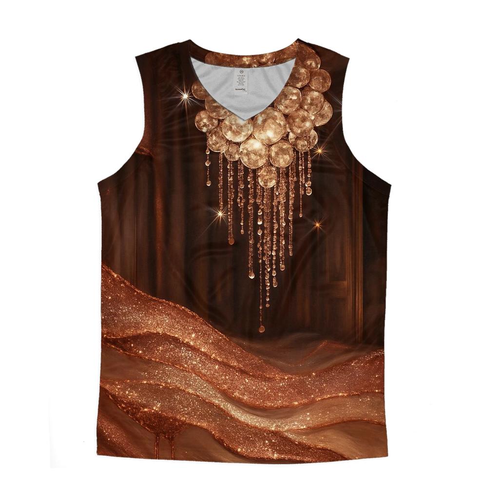 Gilded Stardust Chandelier personalized athletic tanks
