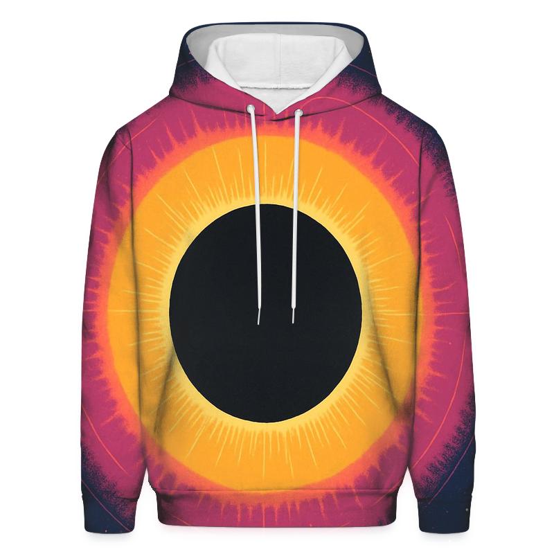 Solar Corona Halo zip-up hoodies