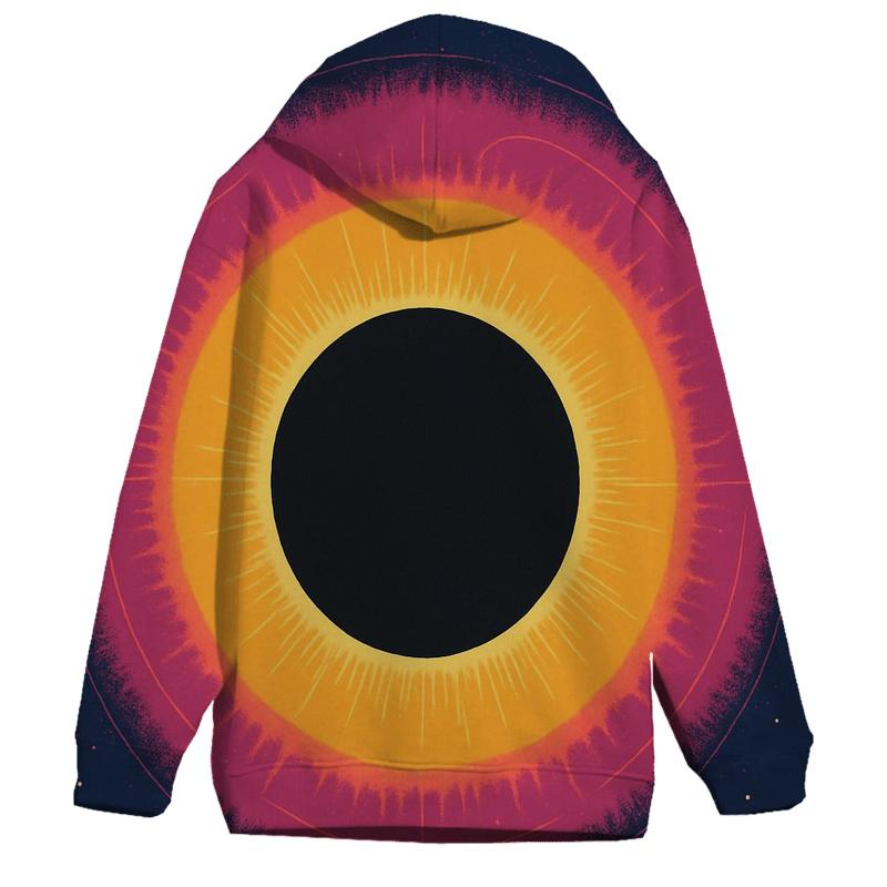 Solar Corona Halo zip-up hoodies
