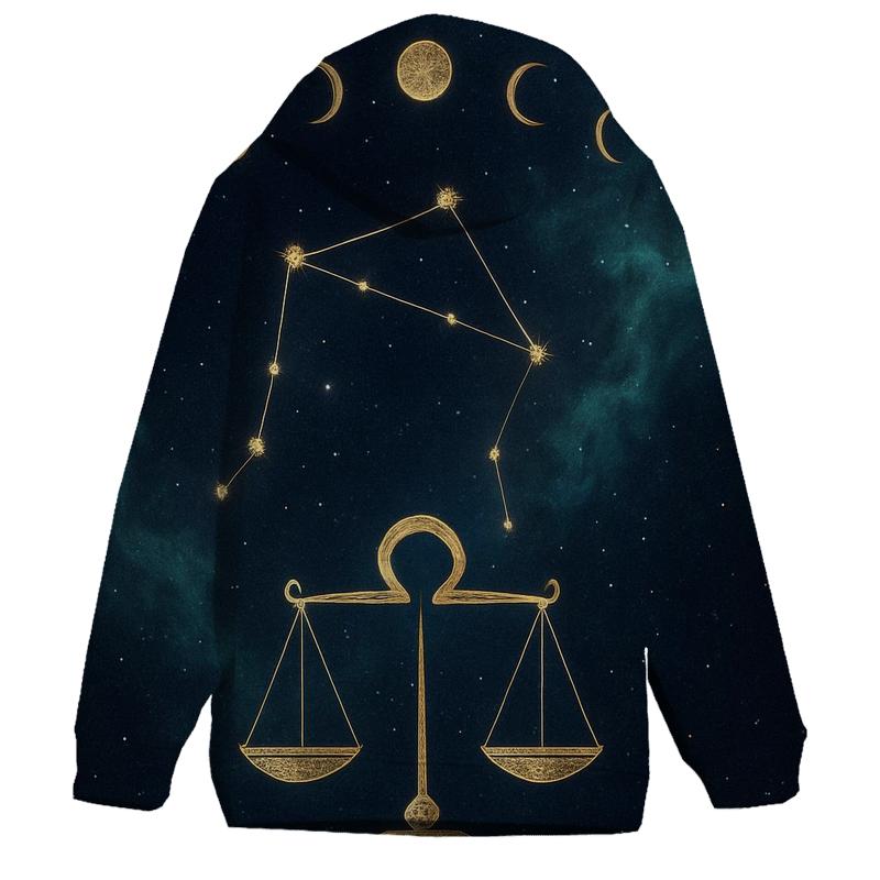 Heavenly Libra Balance Constellation pullover hoodies
