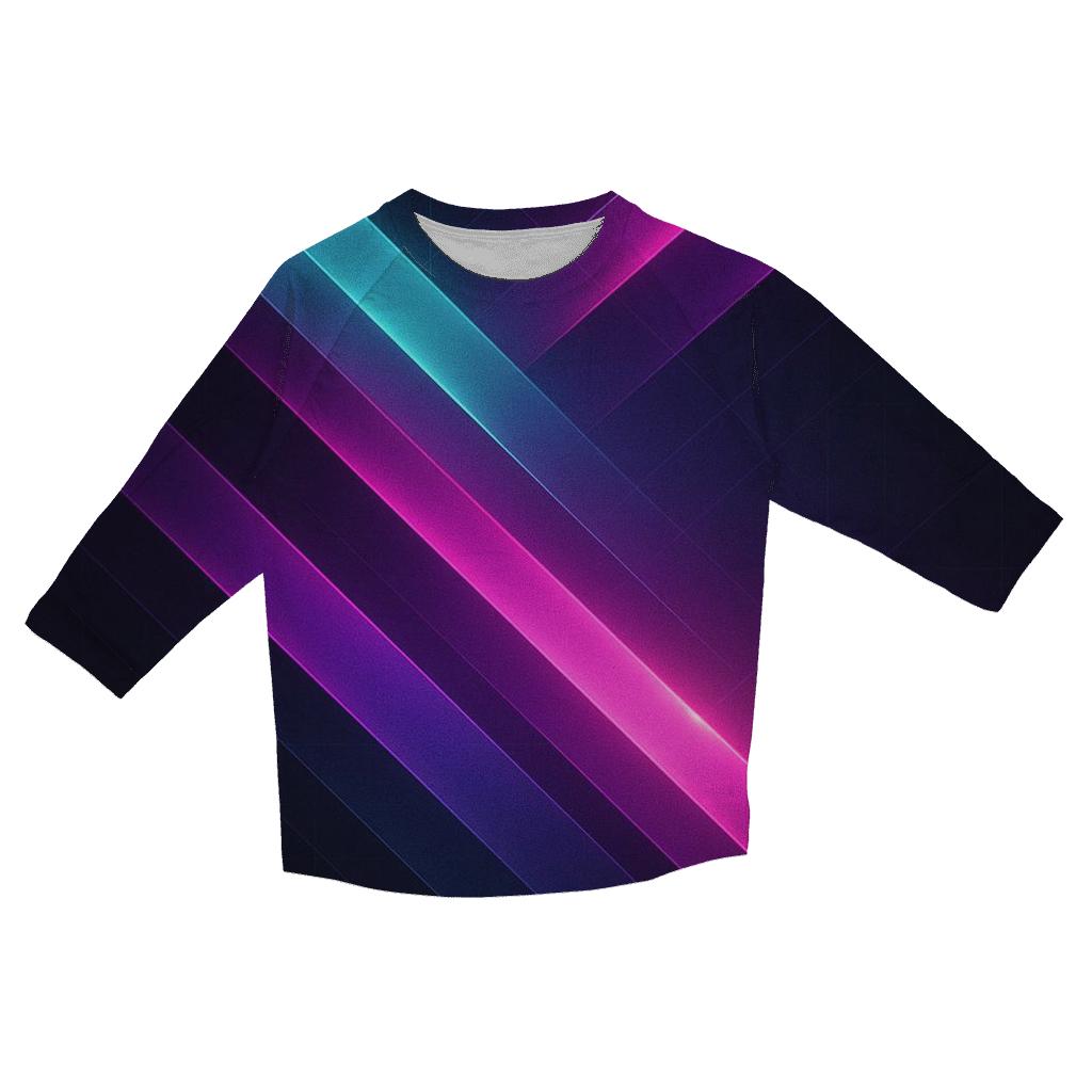 Neon Circuit Sweep stylish quarter sleeve tops