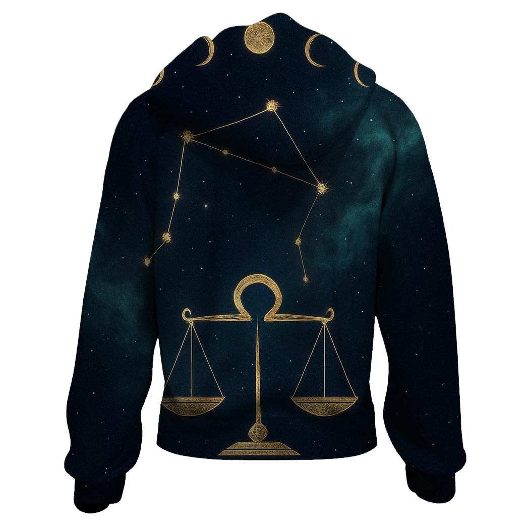 Heavenly Libra Balance Constellation heavyweight hoodies