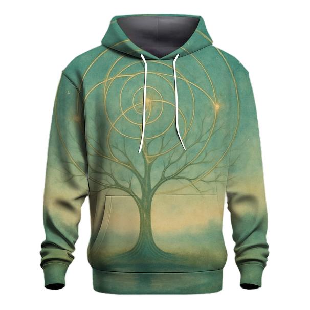 Luminous Tree Of Life printed hoodies