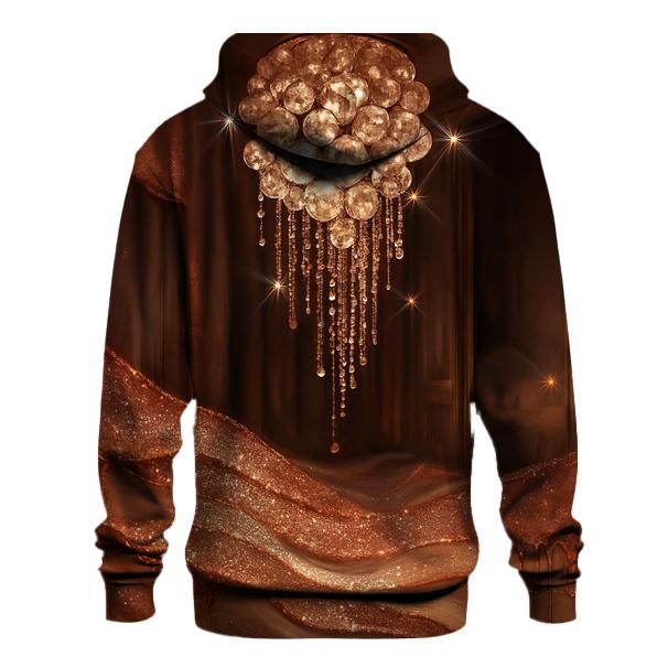 Gilded Stardust Chandelier zip-up hoodies