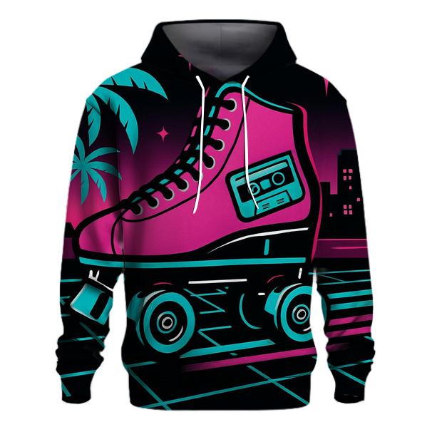 Neon Roller Night printed hoodies