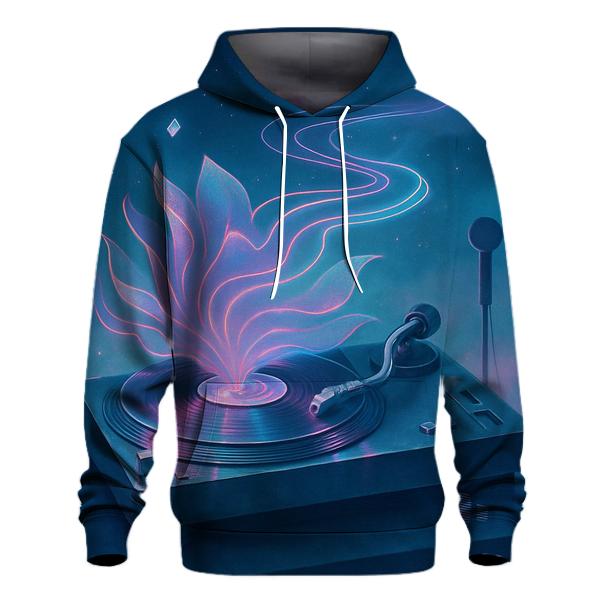 Holographic Turntable Bloom hoodie trends