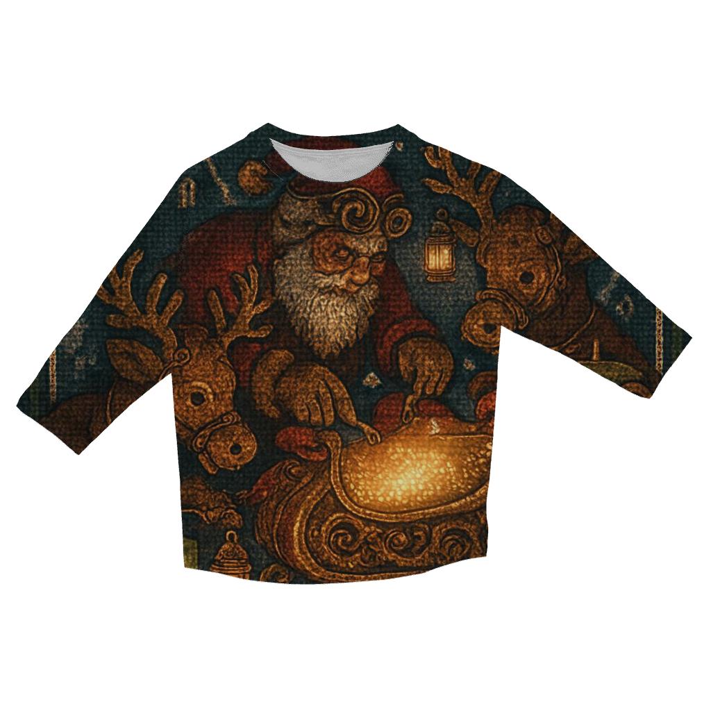 Midnight Sleigh Mechanics personalized 3/4 sleeve tees