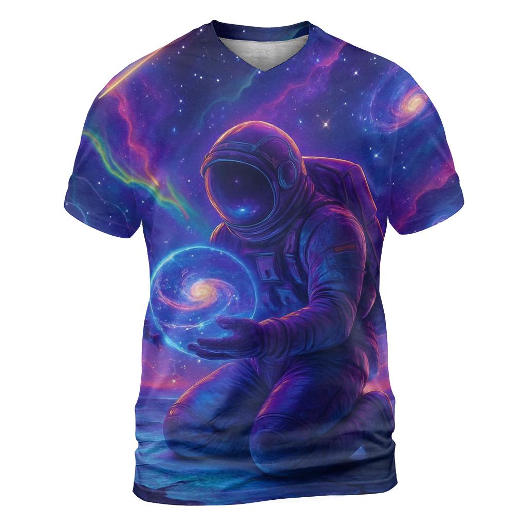 Nebula Voyager artistic all-over print tops