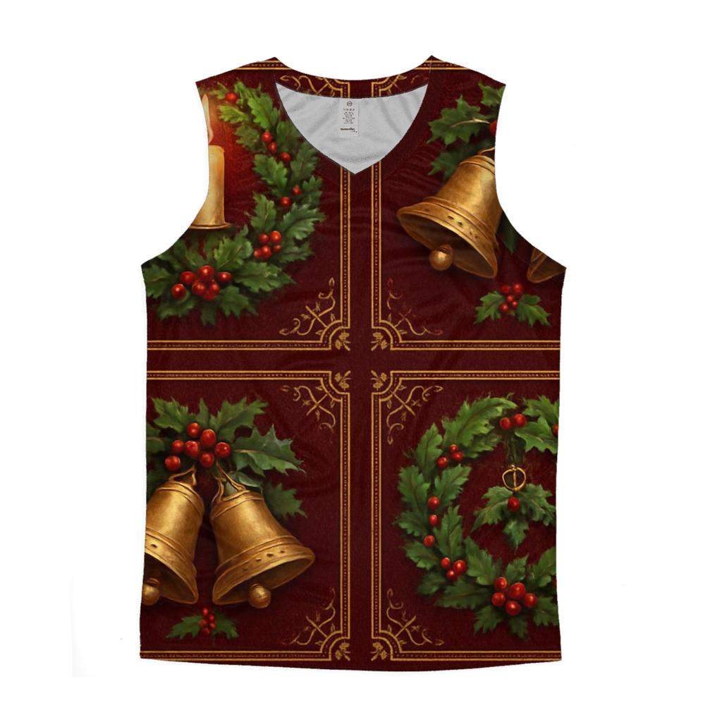 Crimson Carol Tile Pattern custom tank tops