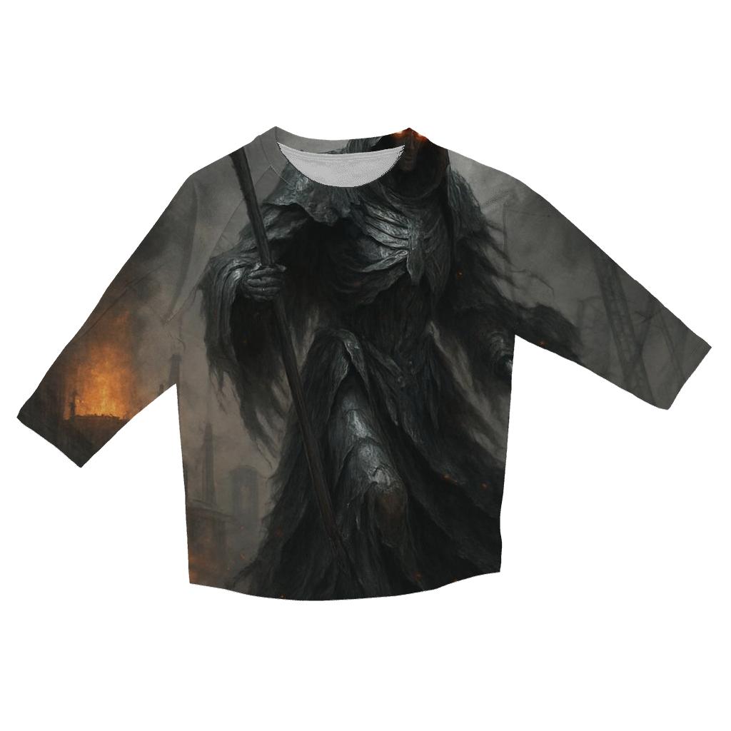 Ashen Reaper Of The Iron Wastes casual three quarter sleeve shirts