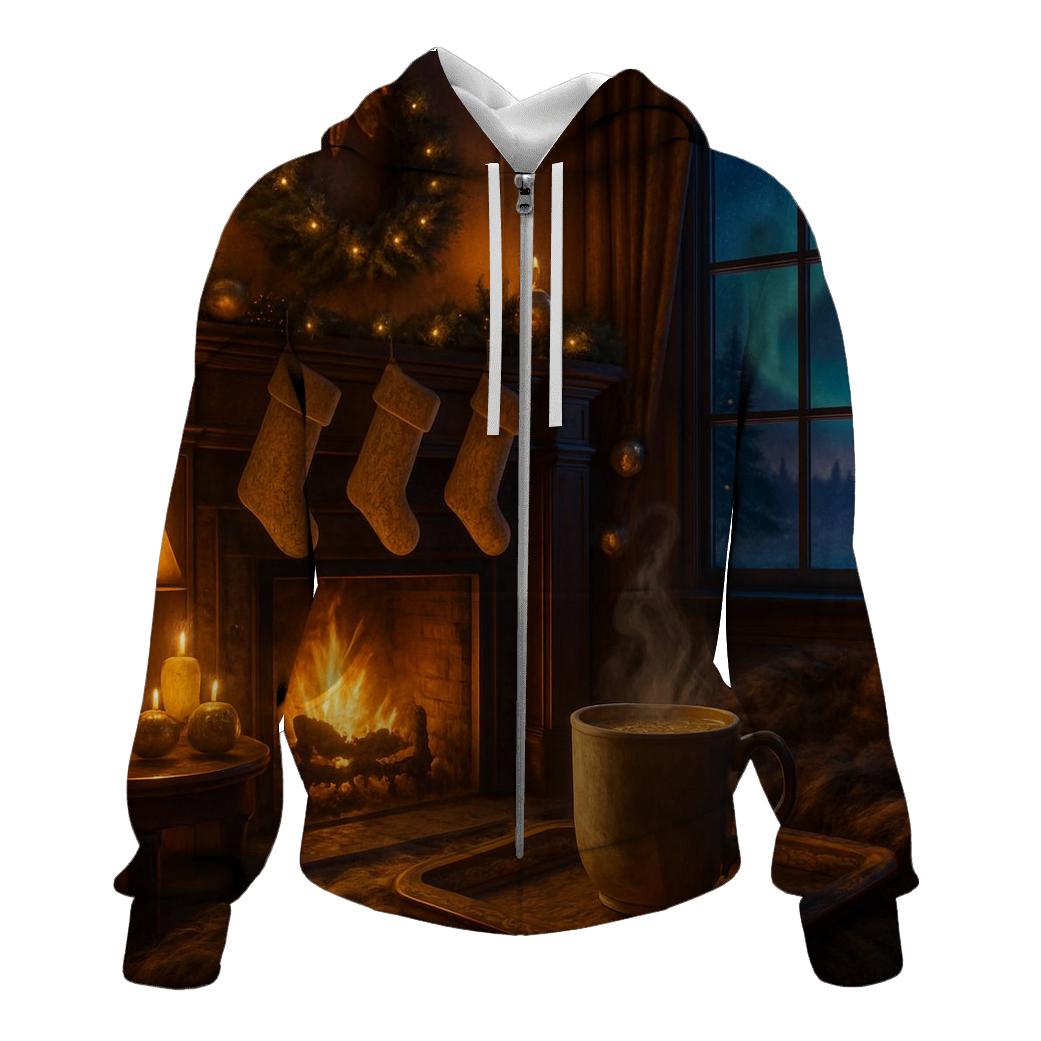 Midwinter Hearth Under Starlight heavyweight hoodies