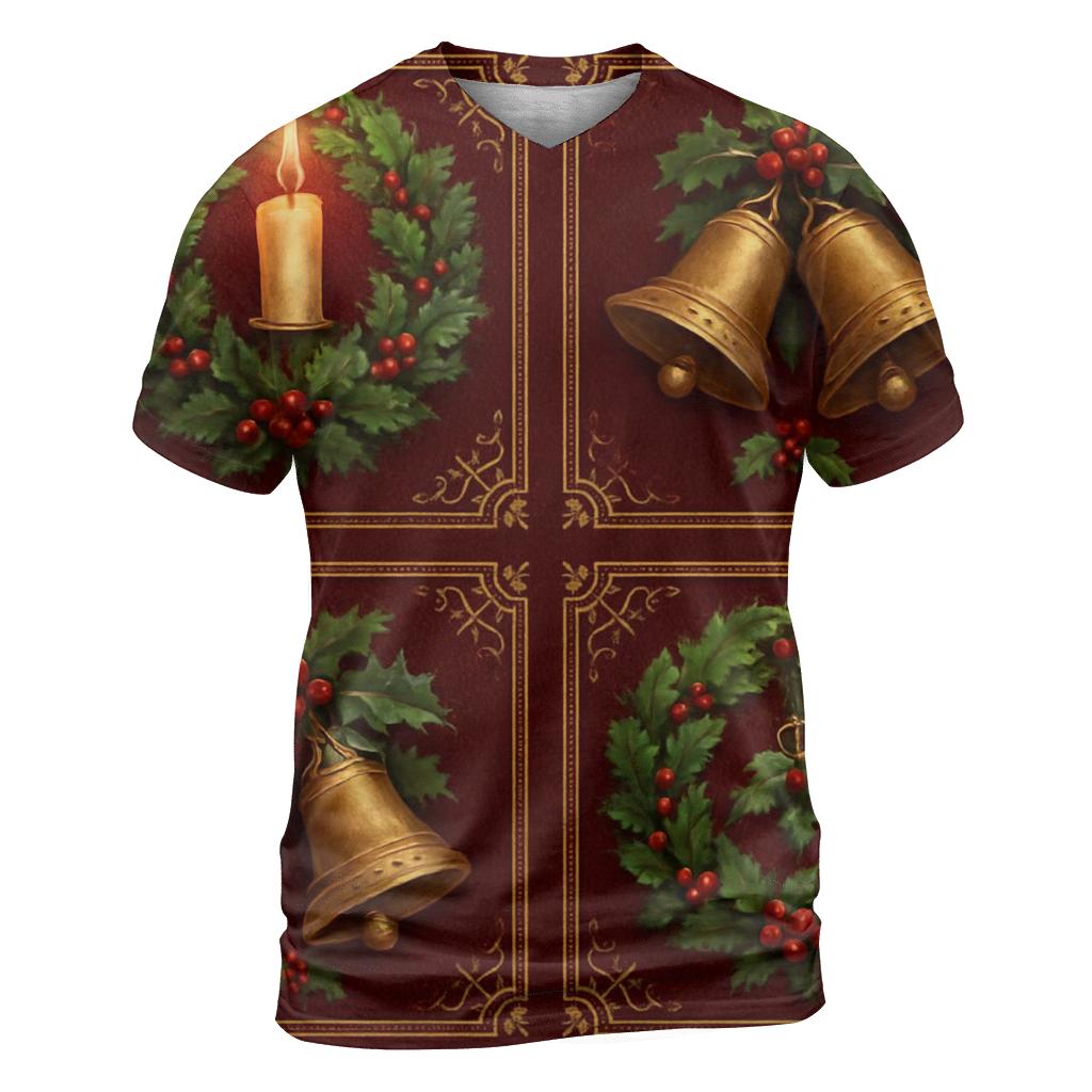 Crimson Carol Tile Pattern unique graphic print tees