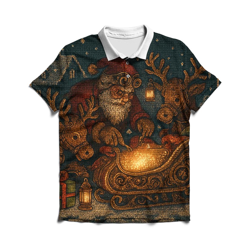 Midnight Sleigh Mechanics stylish collar polo tees