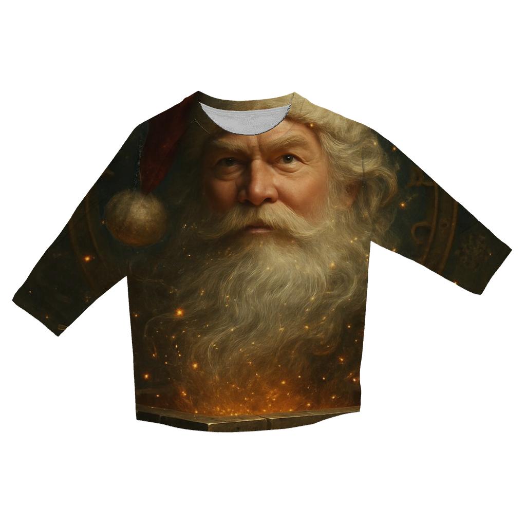 Clockwork Chimney Santa casual three quarter sleeve shirts