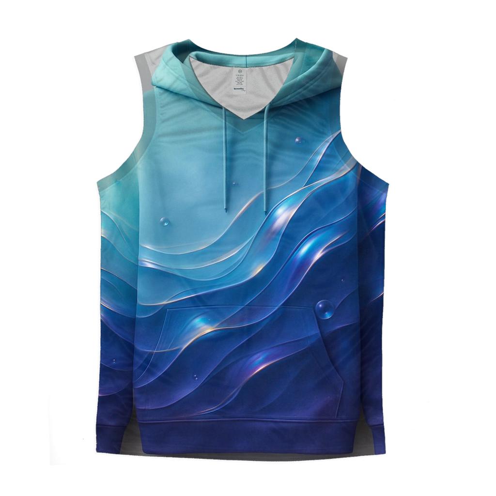 Aurora Glass Waves sports performance tank tops