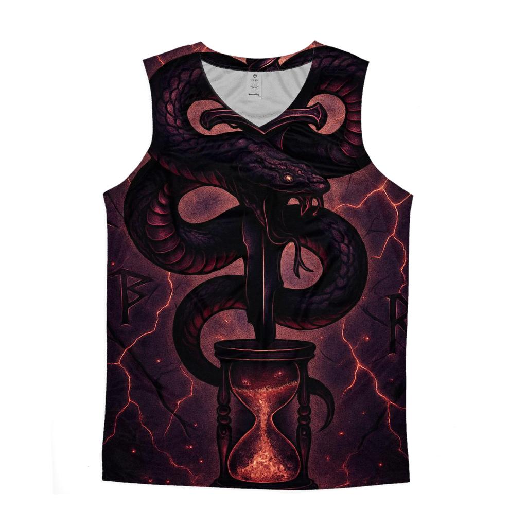 Serpent And Dagger Of The Abyss sports performance tank tops