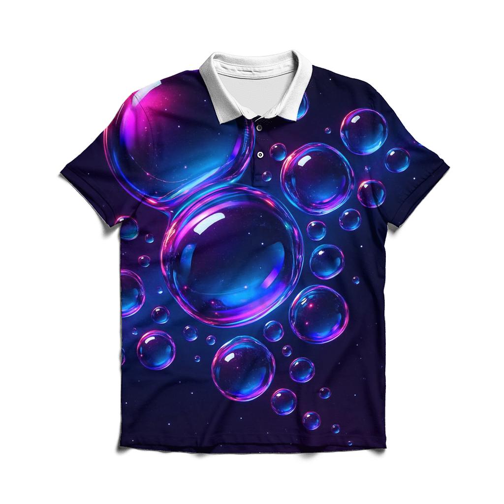 Neon Orb Constellation designer slim fit polos