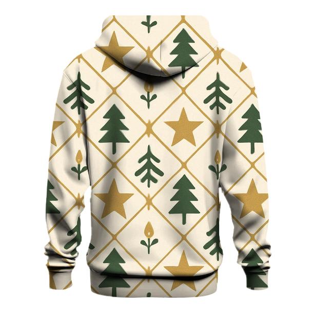 Evergreen Star Lattice printed hoodies