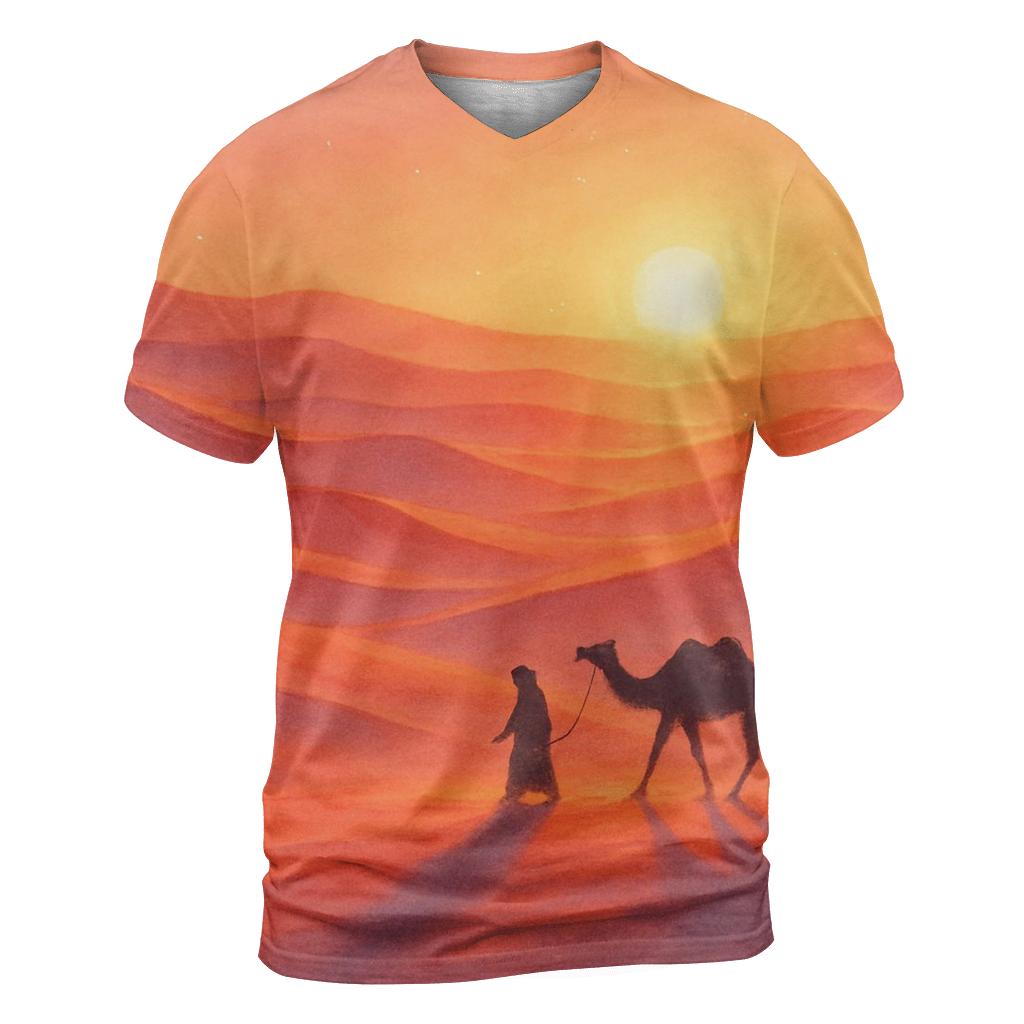 Coral Dune Horizon statement graphic shirts