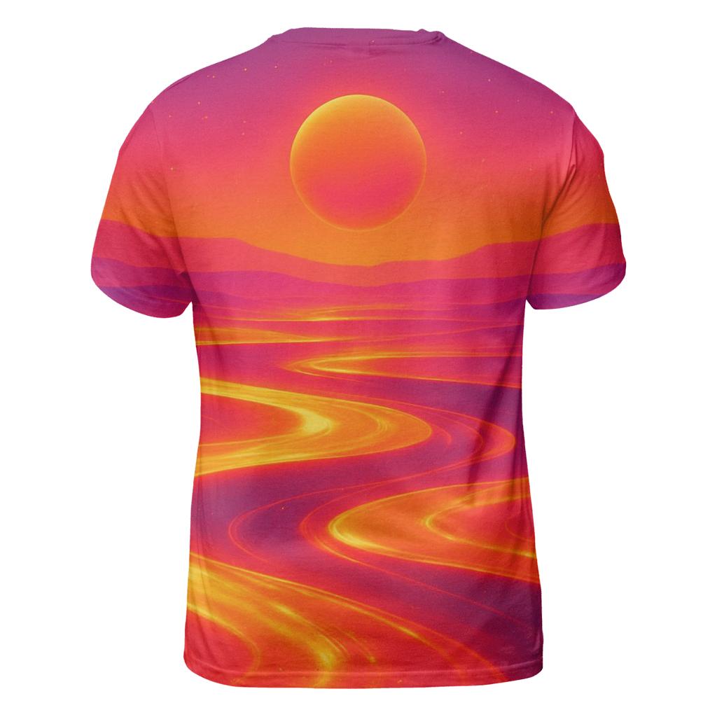 Solar Drift Gradient trendy printed shirt styles