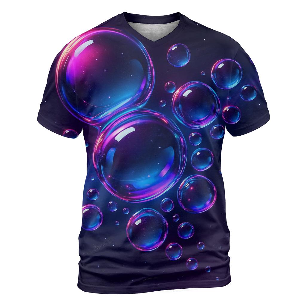 Neon Orb Constellation creative print fashion shirts
