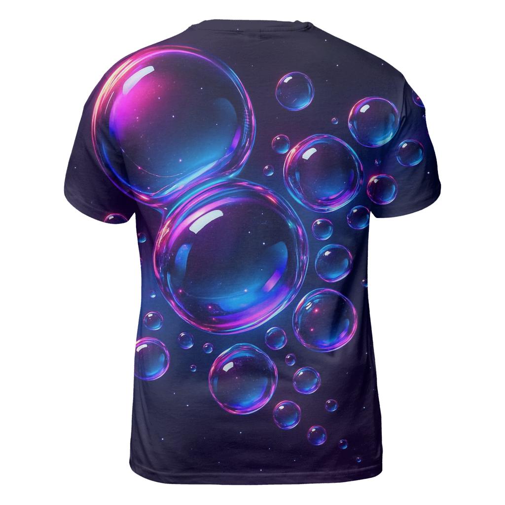 Neon Orb Constellation creative print fashion shirts
