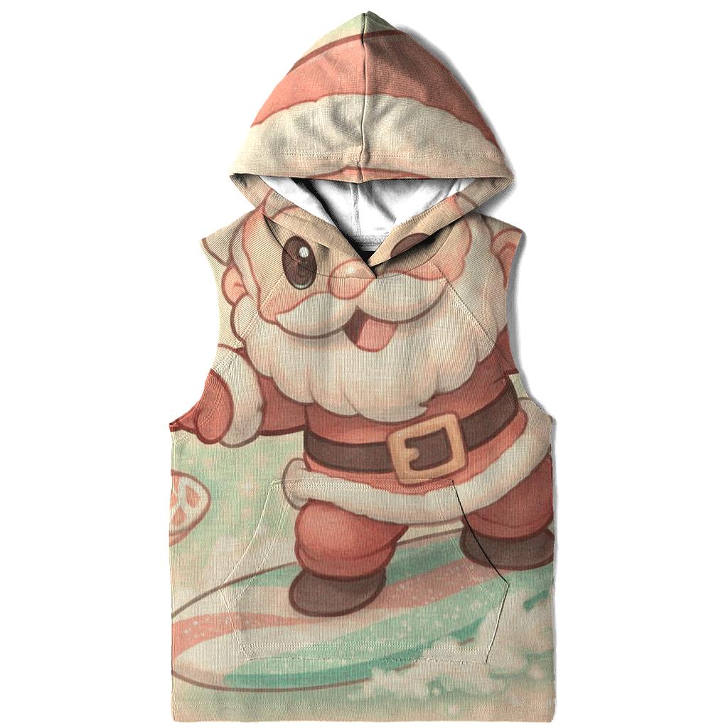 Surfing Santa On Sugar Wave pullover hoodies