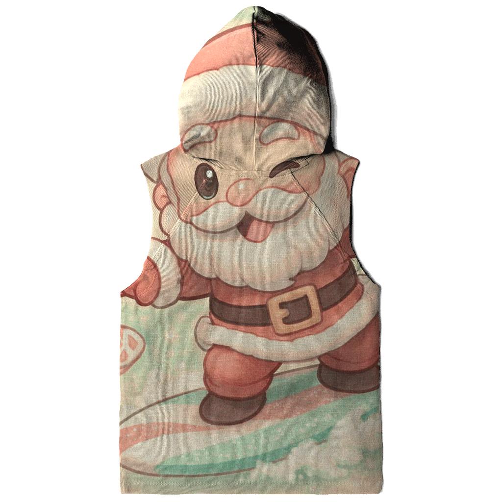 Surfing Santa On Sugar Wave pullover hoodies