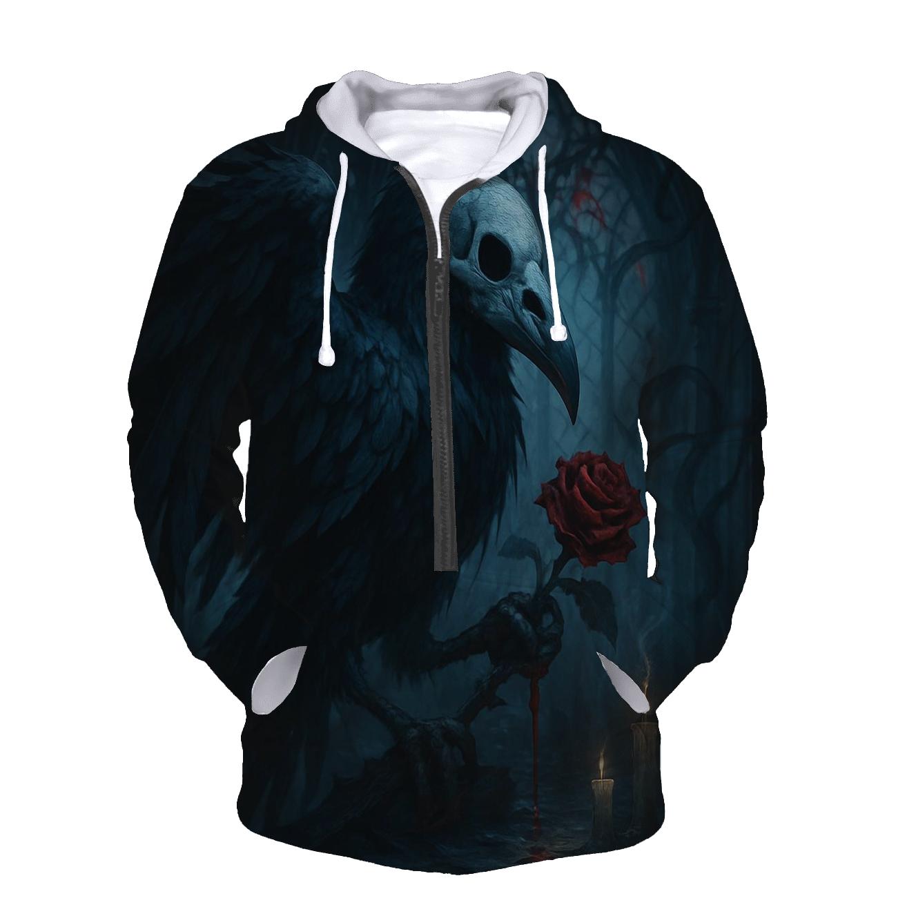 Raven Of The Hollow Cathedral printed hoodies