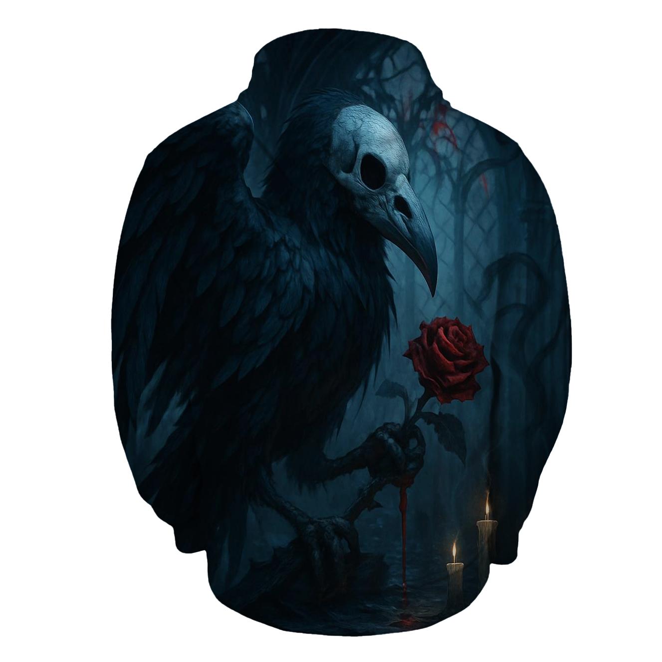 Raven Of The Hollow Cathedral printed hoodies