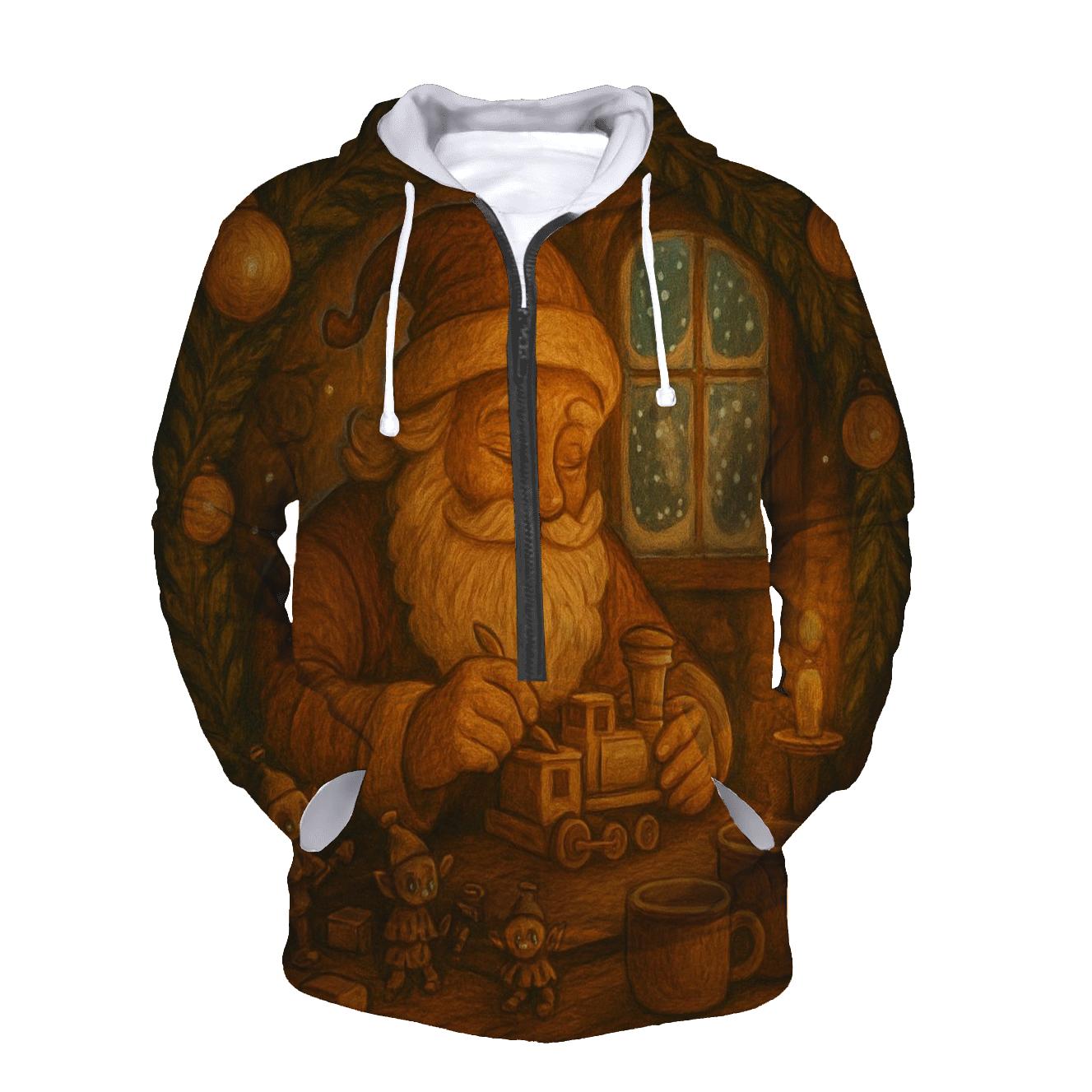 Woodland Workshop Santa hoodies fashion