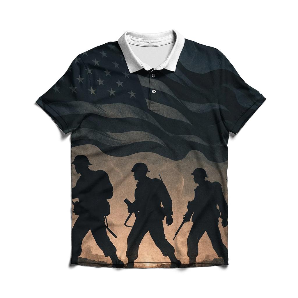 Flagwave Silhouette March personalized polo shirts