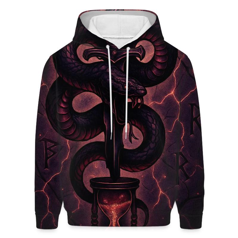 Serpent And Dagger Of The Abyss heavyweight hoodies