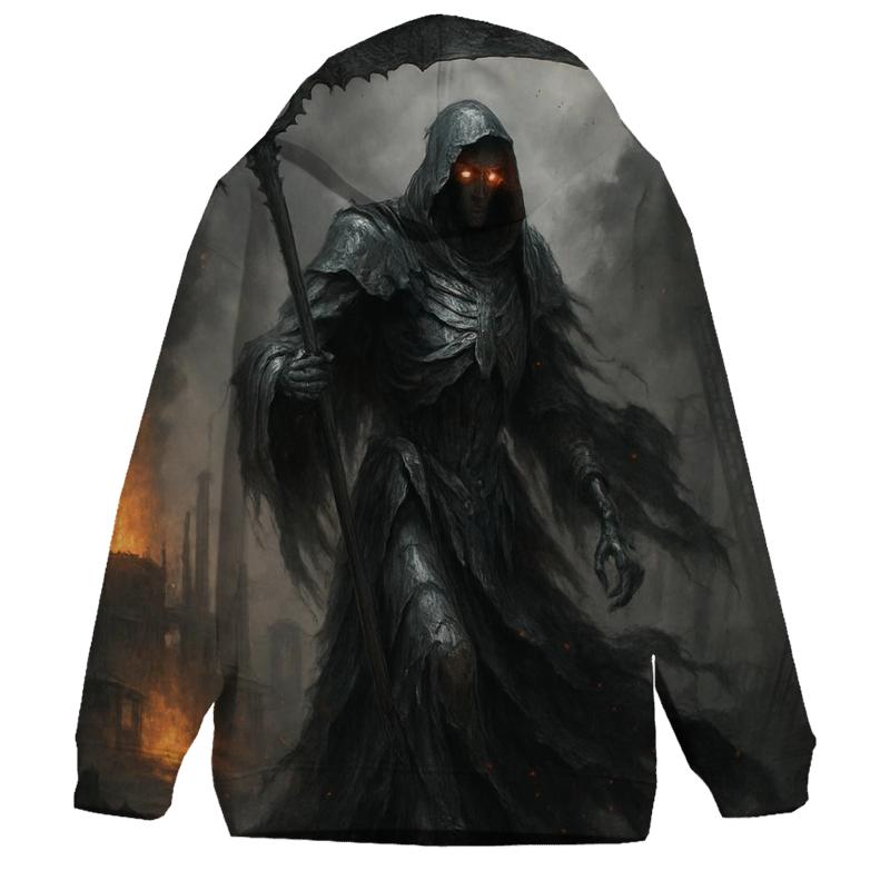 Ashen Reaper Of The Iron Wastes embroidered hoodies