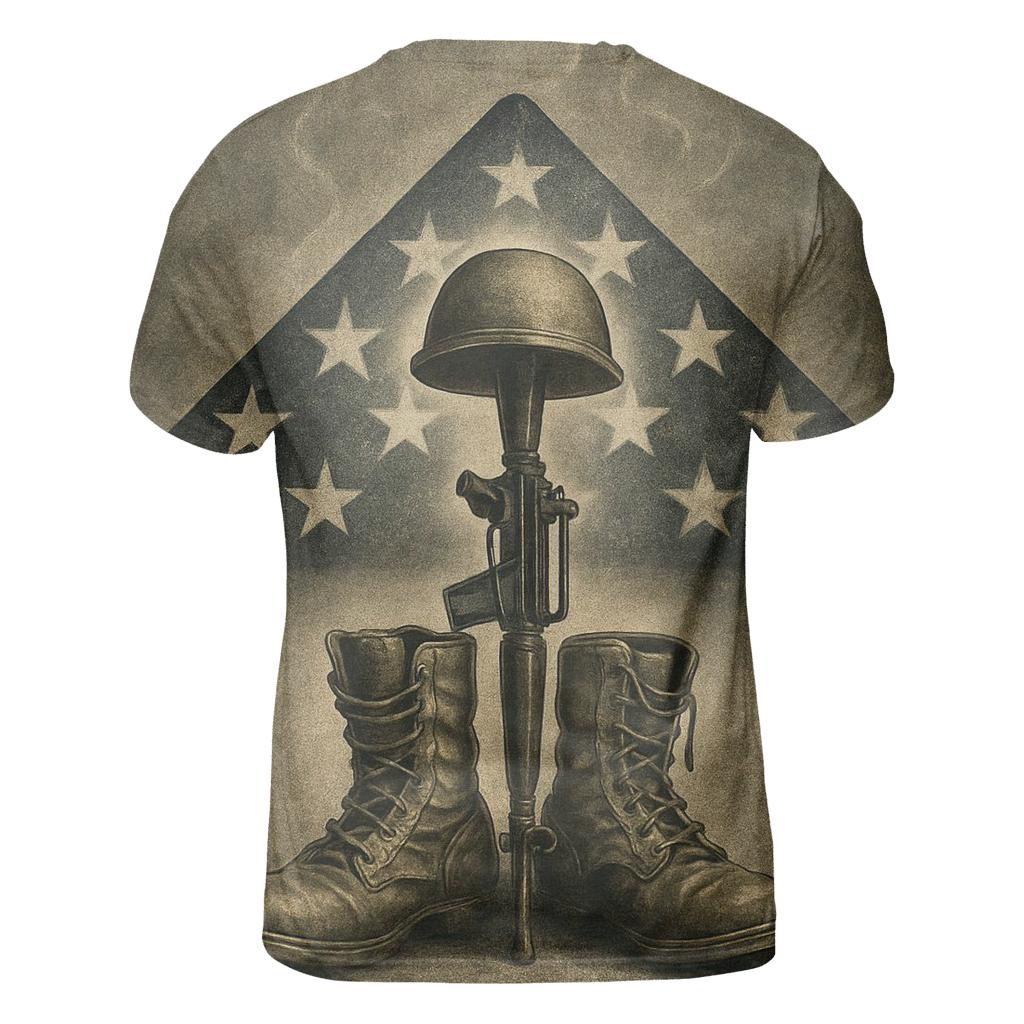 Fallen But Never Forgotten artistic all-over print tops