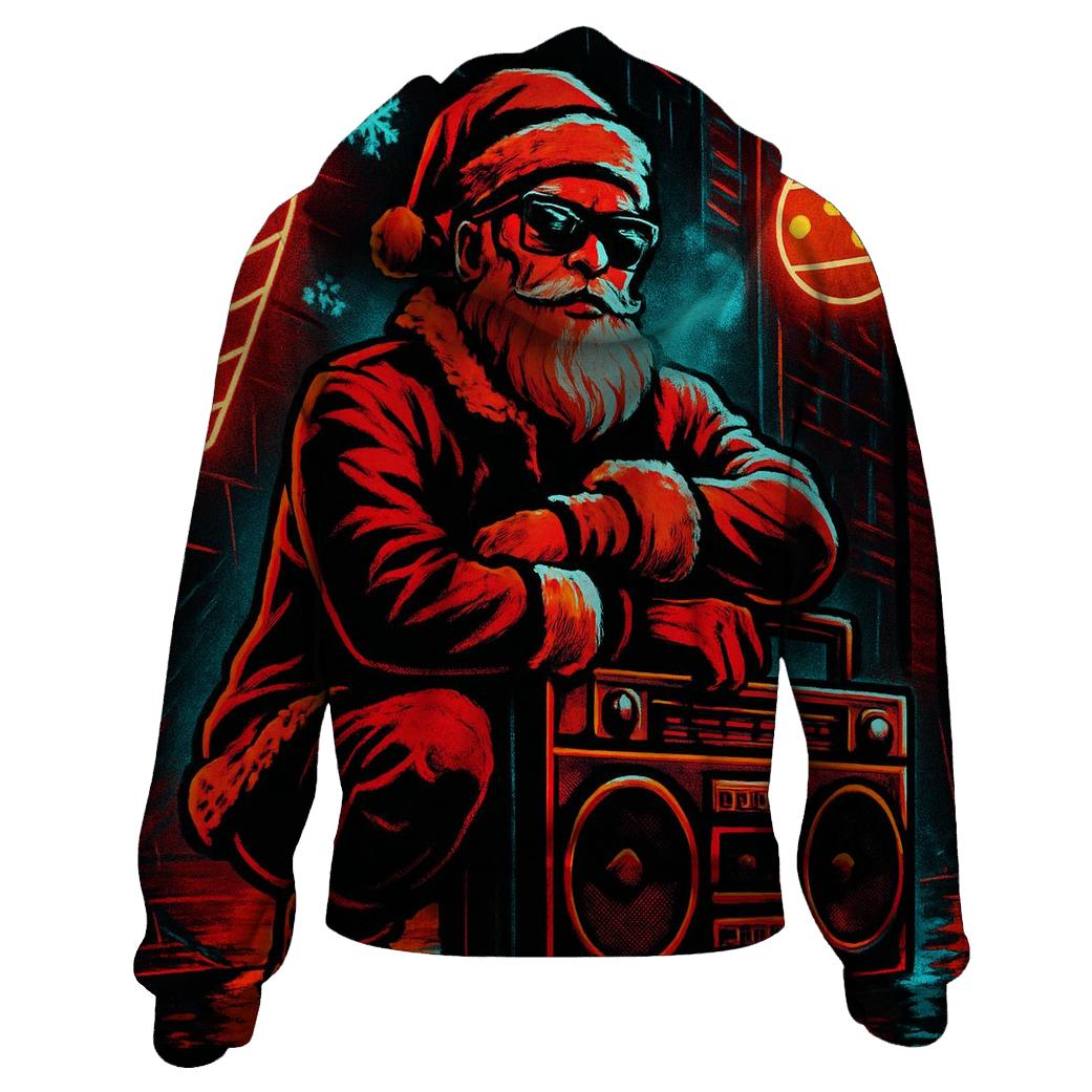 Neon Streetwear Santa designer hoodies