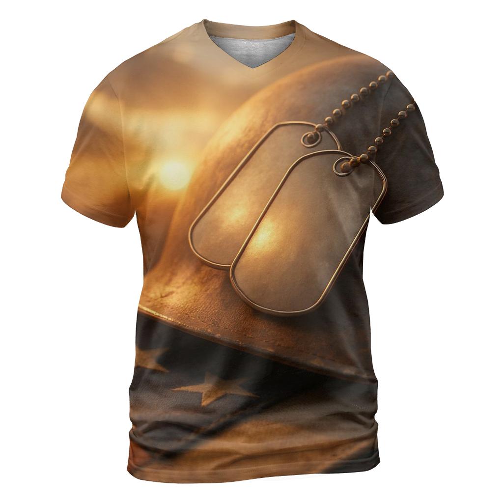 Dog Tags At Sunset custom all-over print shirts