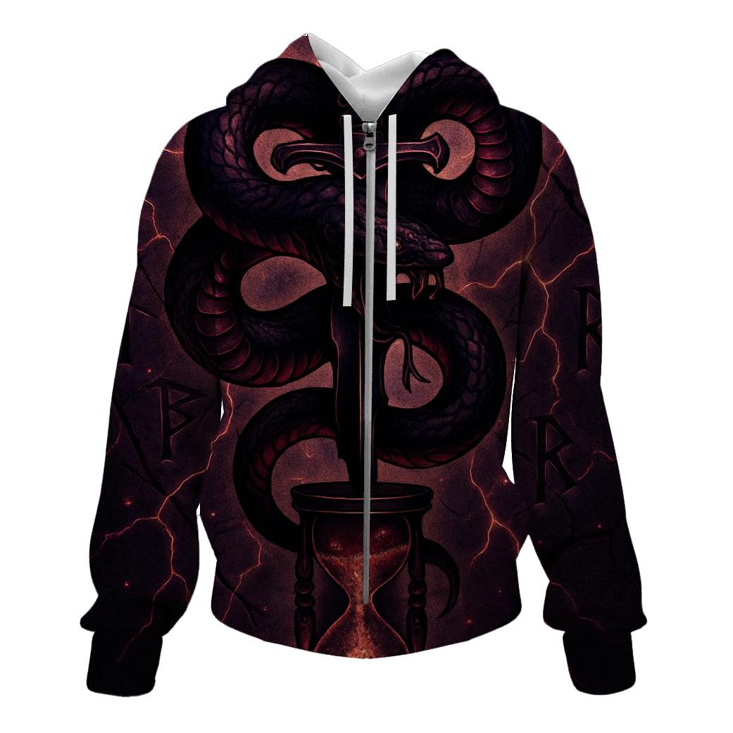 Serpent And Dagger Of The Abyss graphic hoodies
