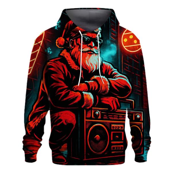 Neon Streetwear Santa zip-up hoodies