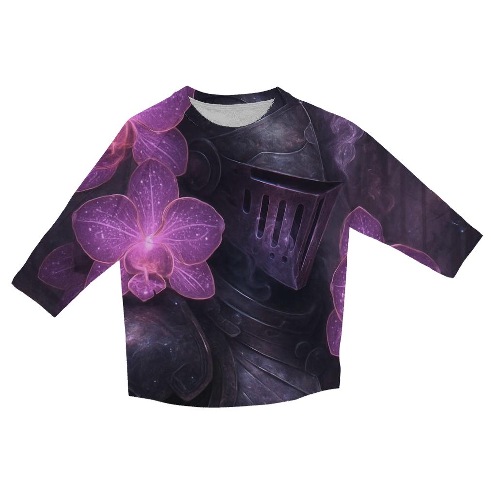 Binary Orchid Knight cotton quarter sleeve shirts