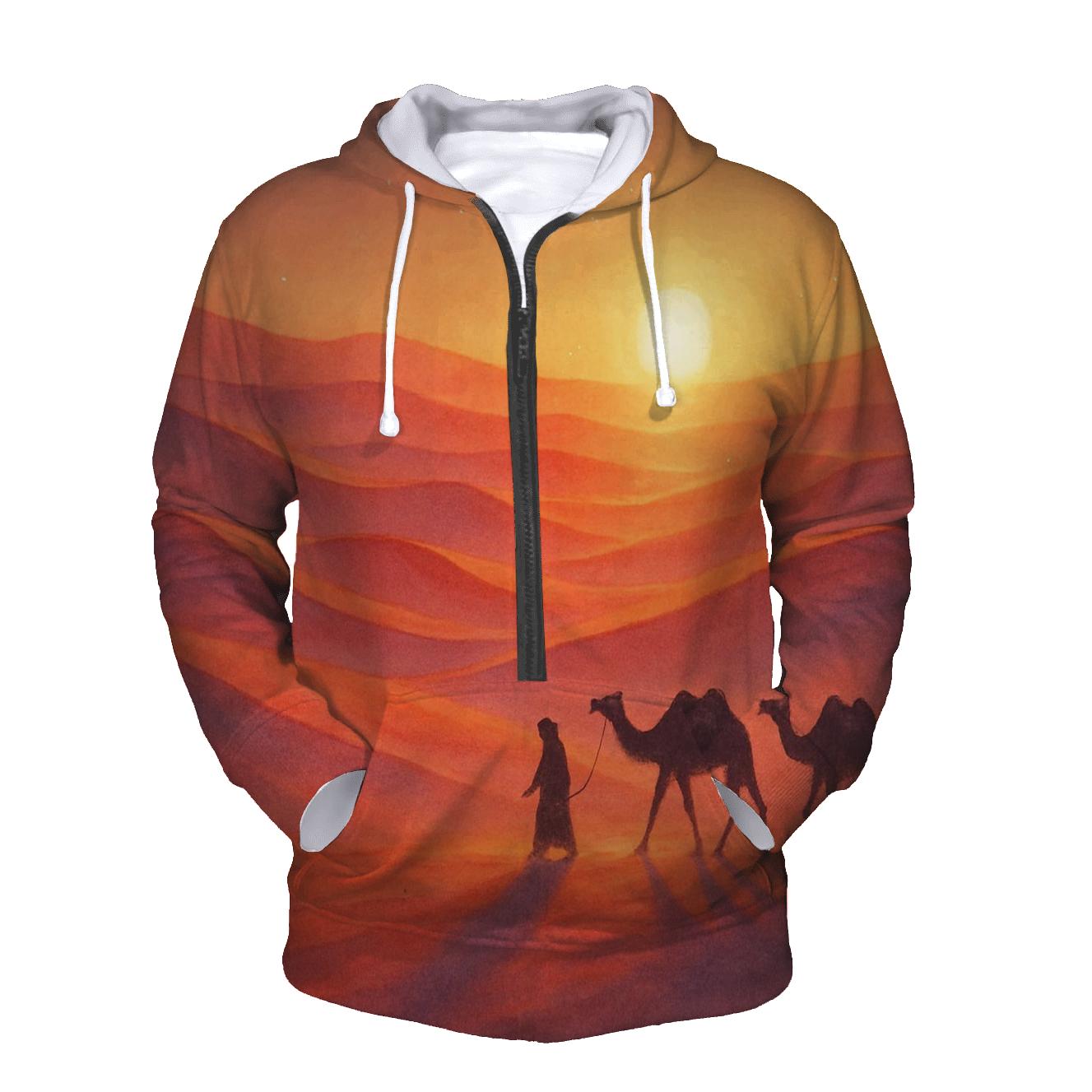 Coral Dune Horizon premium hoodies