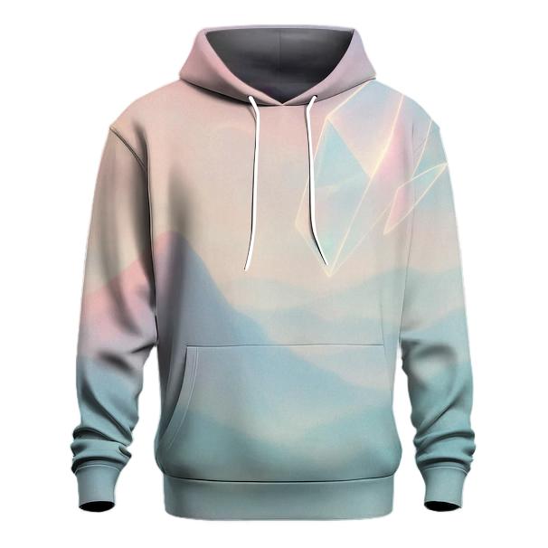 Pastel Mist Mountains printed hoodies