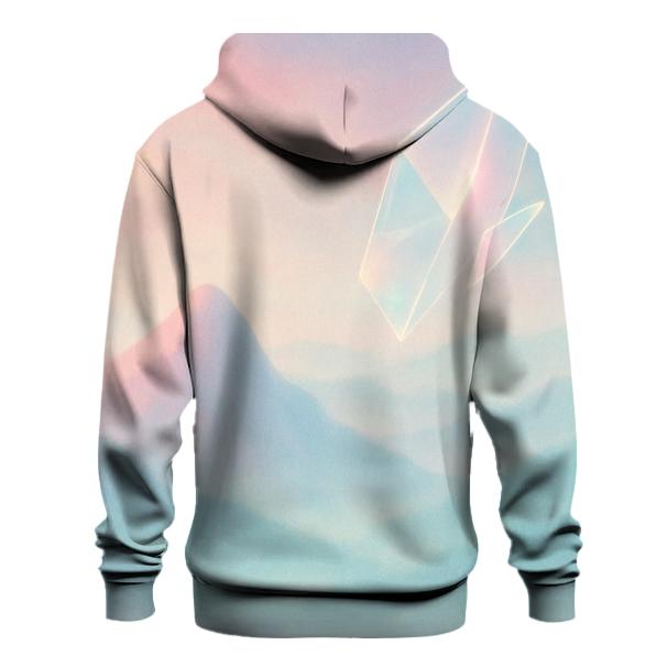 Pastel Mist Mountains printed hoodies