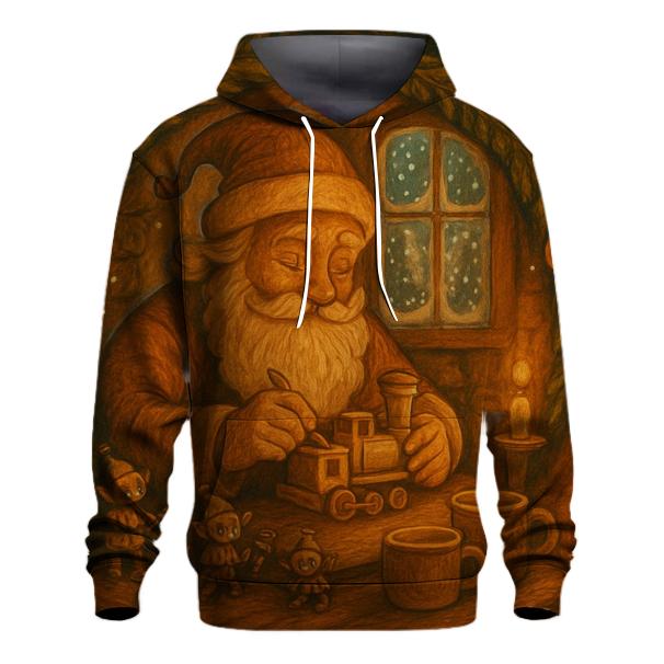 Woodland Workshop Santa heavyweight hoodies