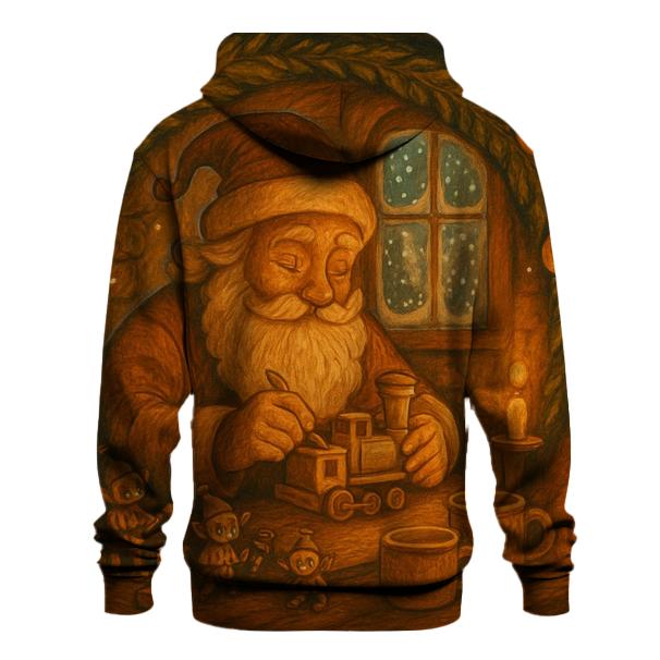 Woodland Workshop Santa heavyweight hoodies