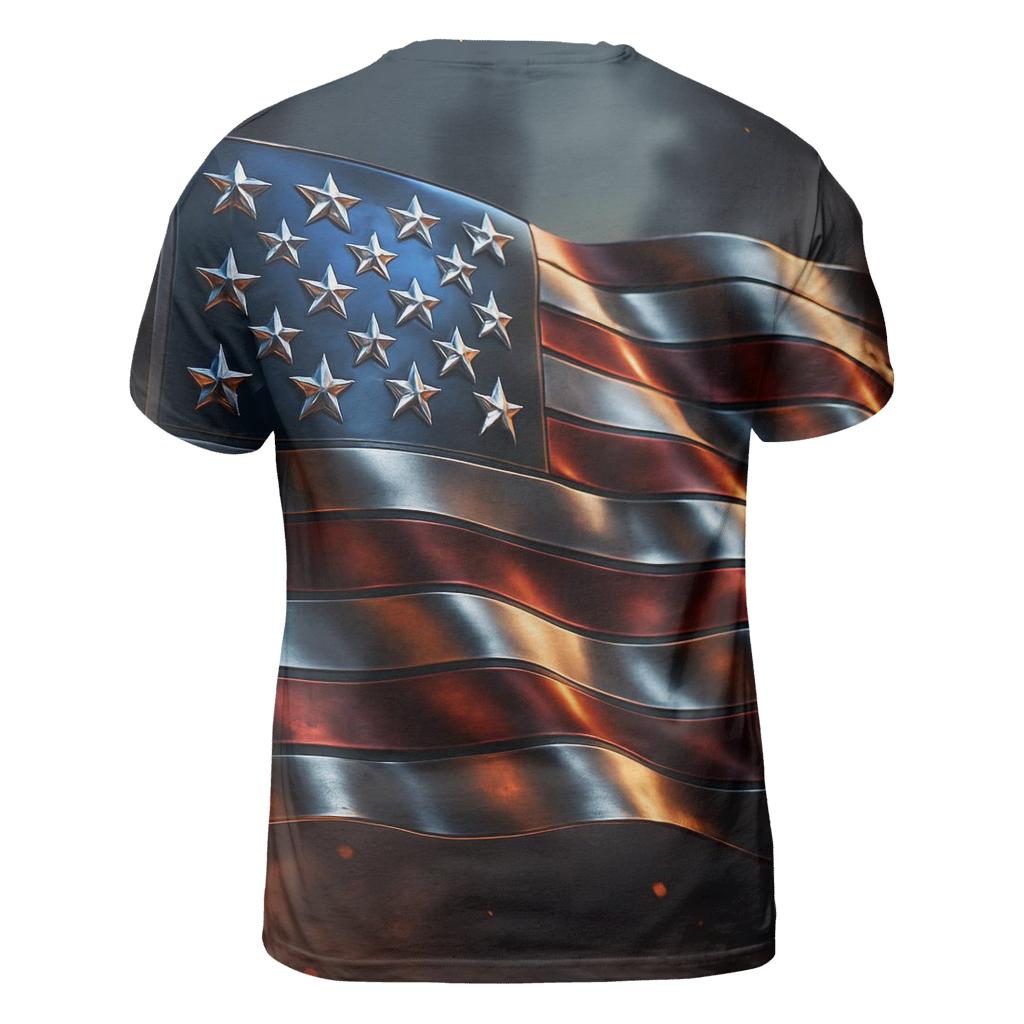 Metallic Forge Banner designer pattern shirts